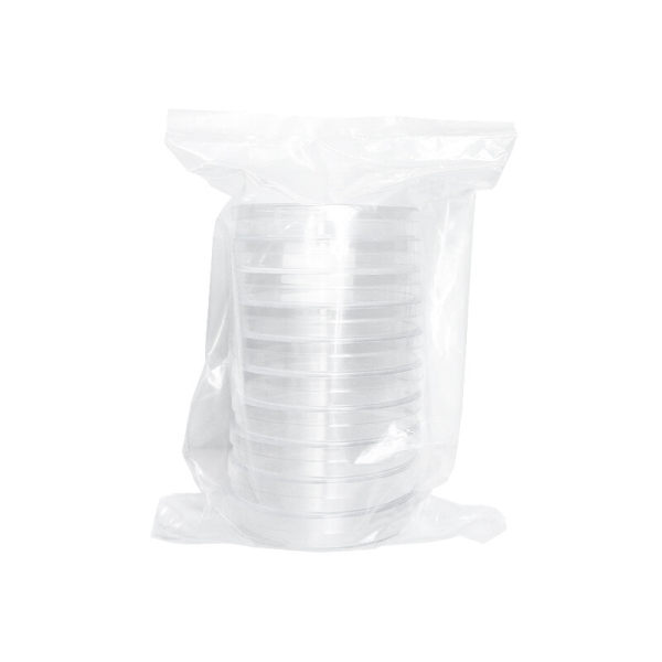 Disposable plastic petri dish