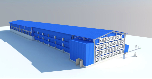 3D color chicken farm&house plan