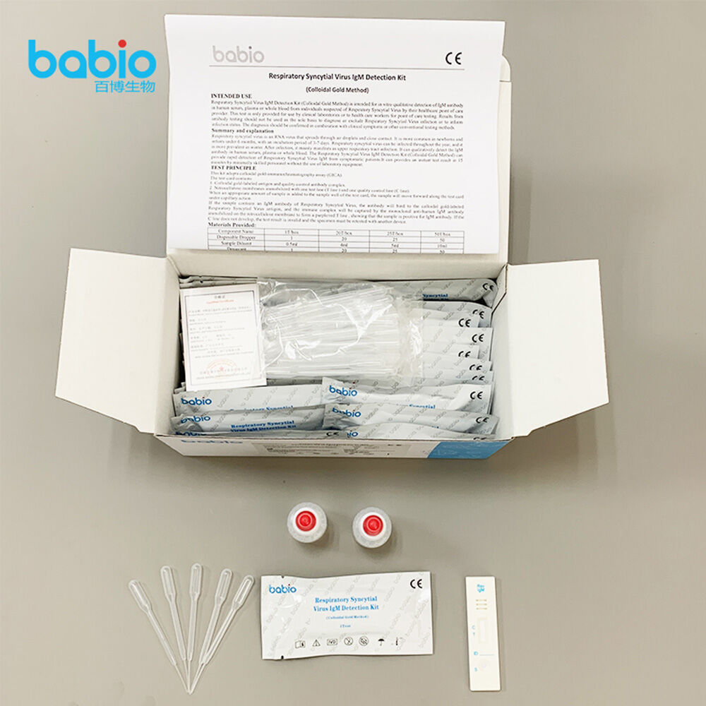 Kit de detección de IgM del virus respiratorio sincitial (método del oro coloidal)