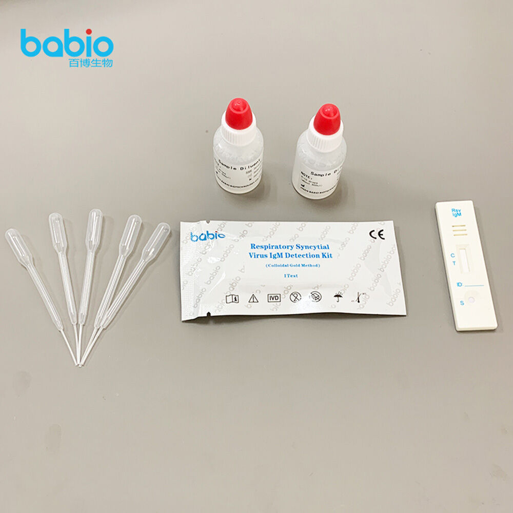 Kit de detección de IgM del virus respiratorio sincitial (método del oro coloidal)