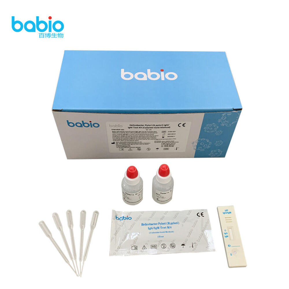 Kit de test Helicobacter Pylori (H.pylori)IgG/IgMT (méthode à l'or colloïdal)