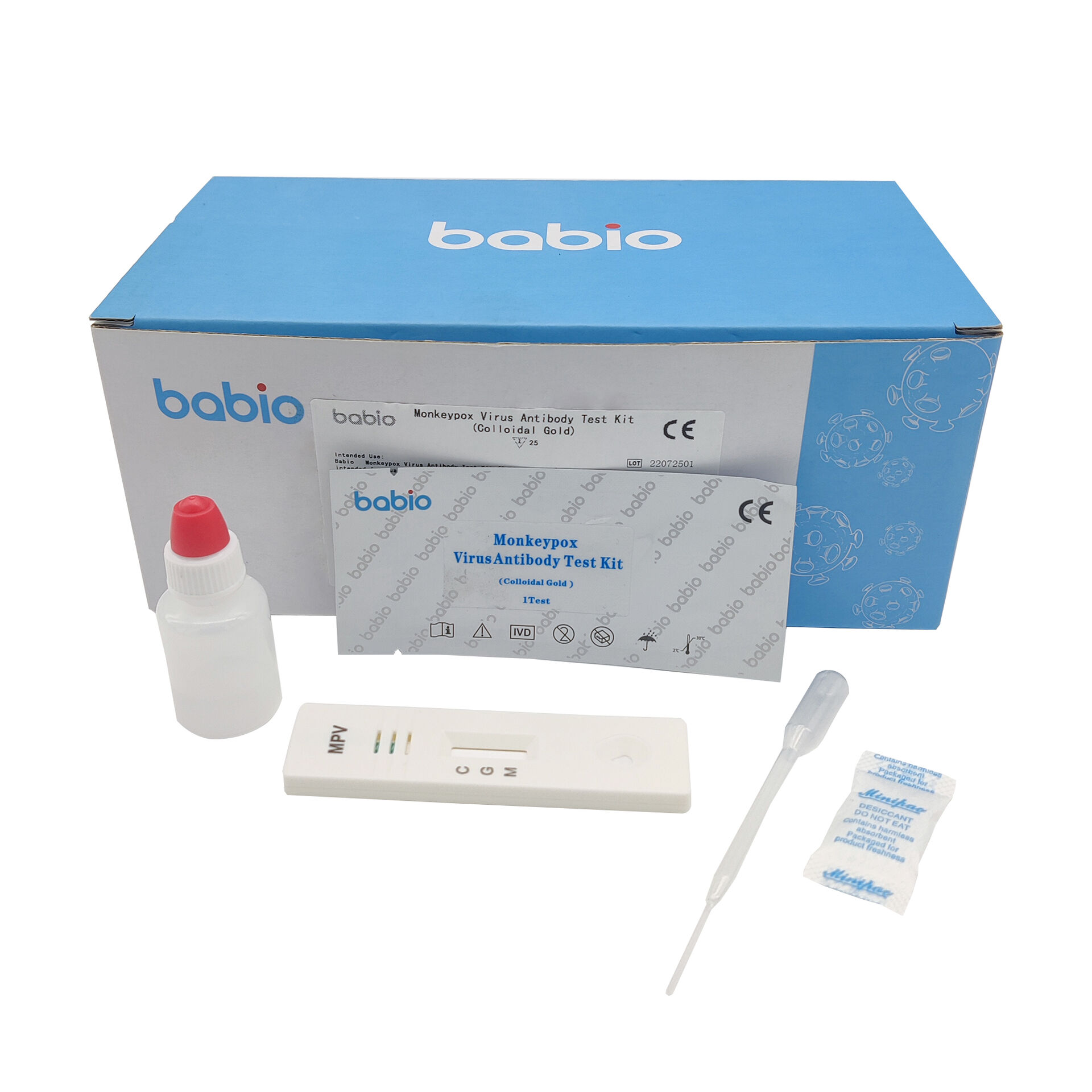  Kit de test d'anticorps contre le virus de la variole du singe (or colloïdal)