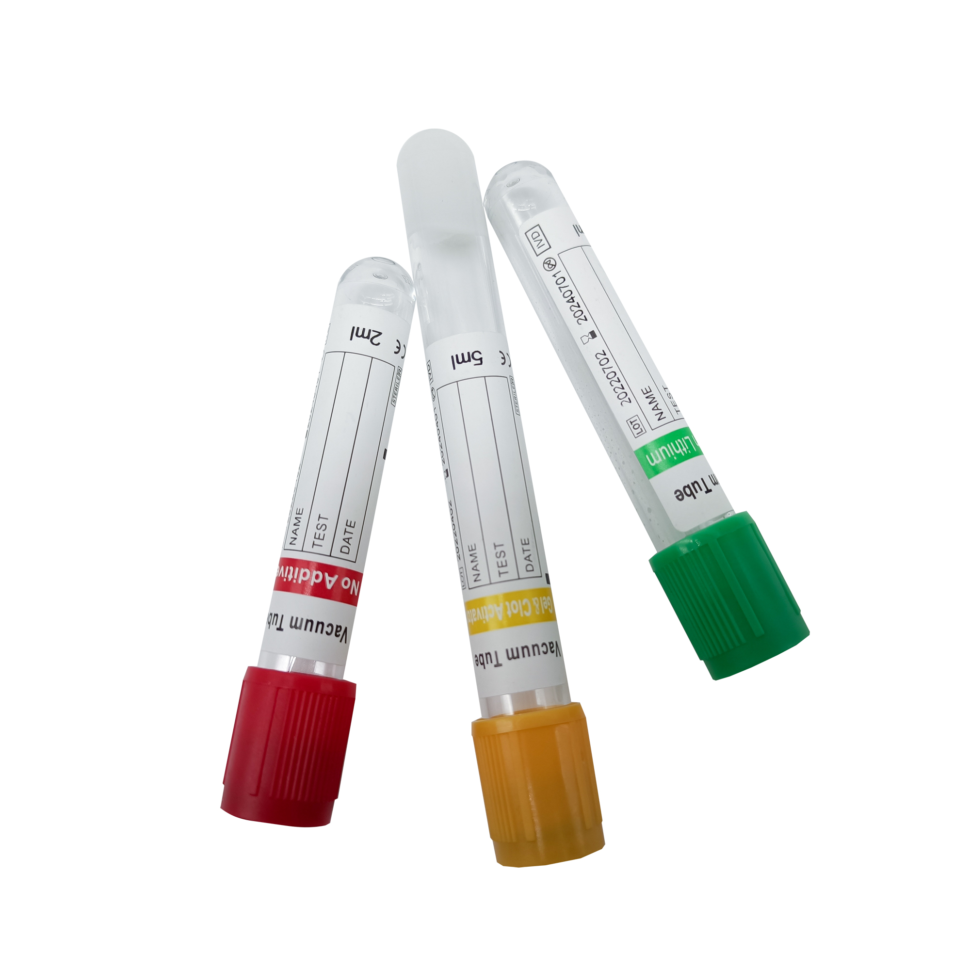 Tubes de prélèvement sanguin sous vide