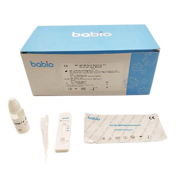 Kit de detección rápida de IgG/IgM de HAV (método de oro coloidal)