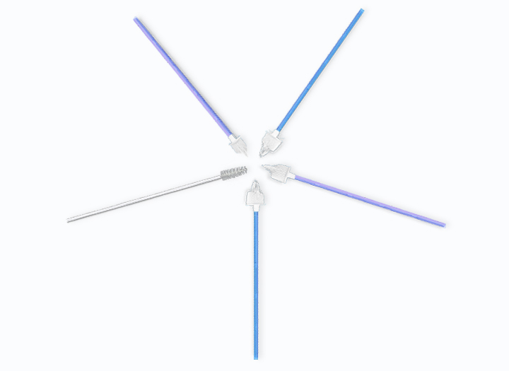 Cepillo cervical desechable estéril para citología médica