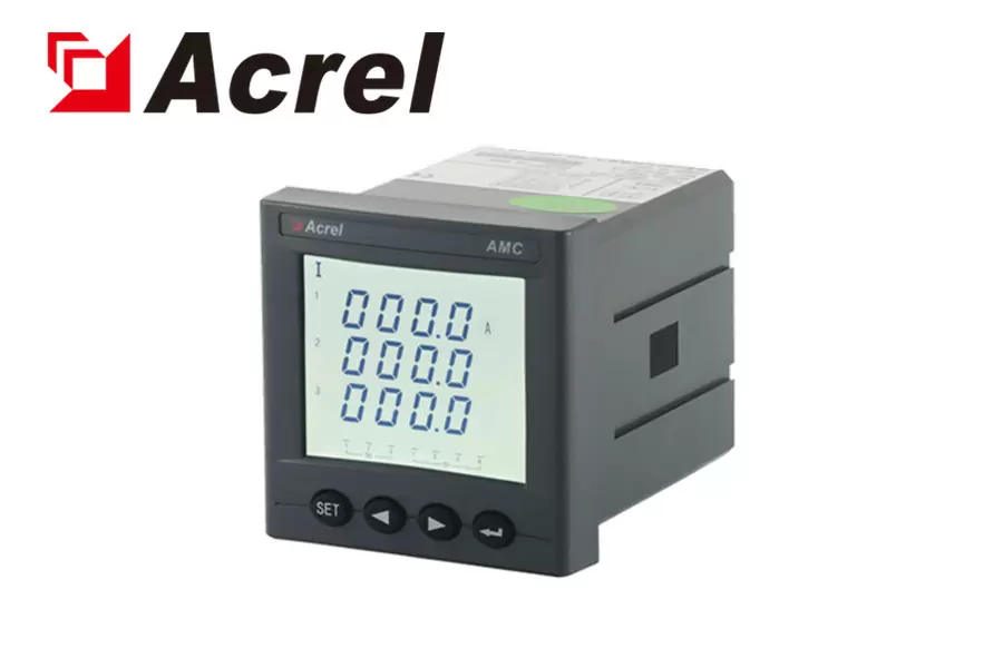  75*75mm Panel Three phase AC Multi-function Energy Meter  AMC72L-E4/KC 