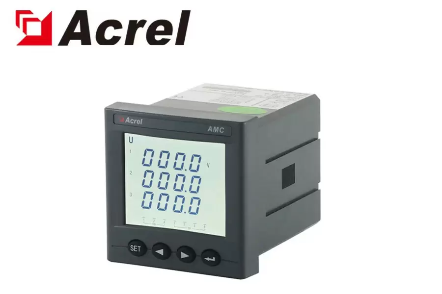  75*75mm Panel Three-phase AC Digital Voltmeter AMC72L-AV3