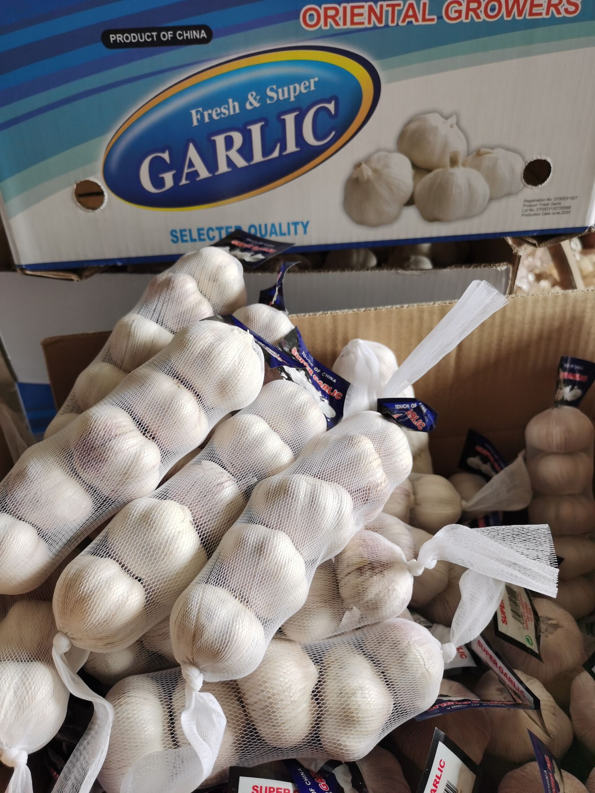 Pure White Garlic /  Red Garlic  5p/bag  250g/bag