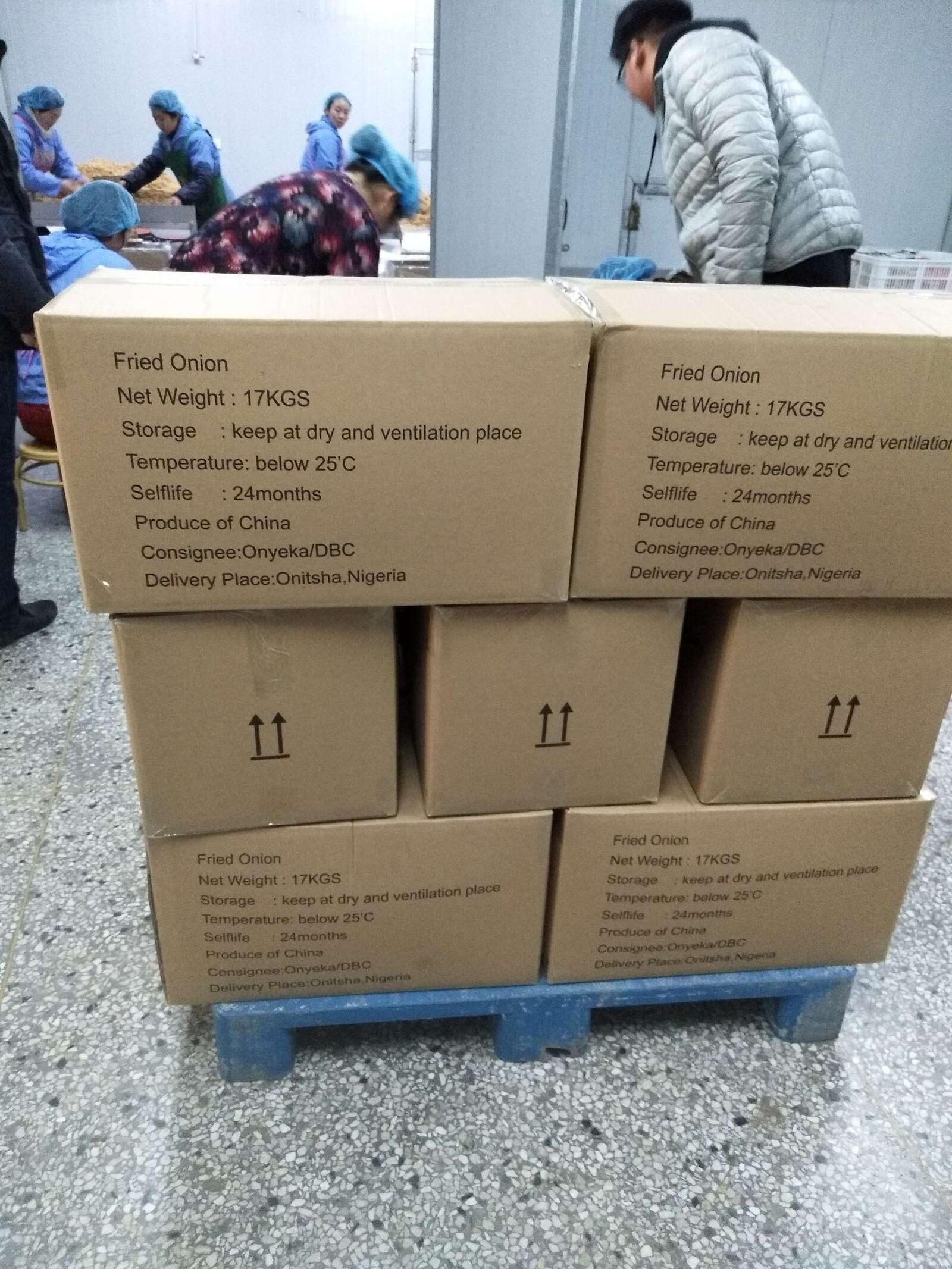 Fried Red Onion Cirsps 17kg/ctn