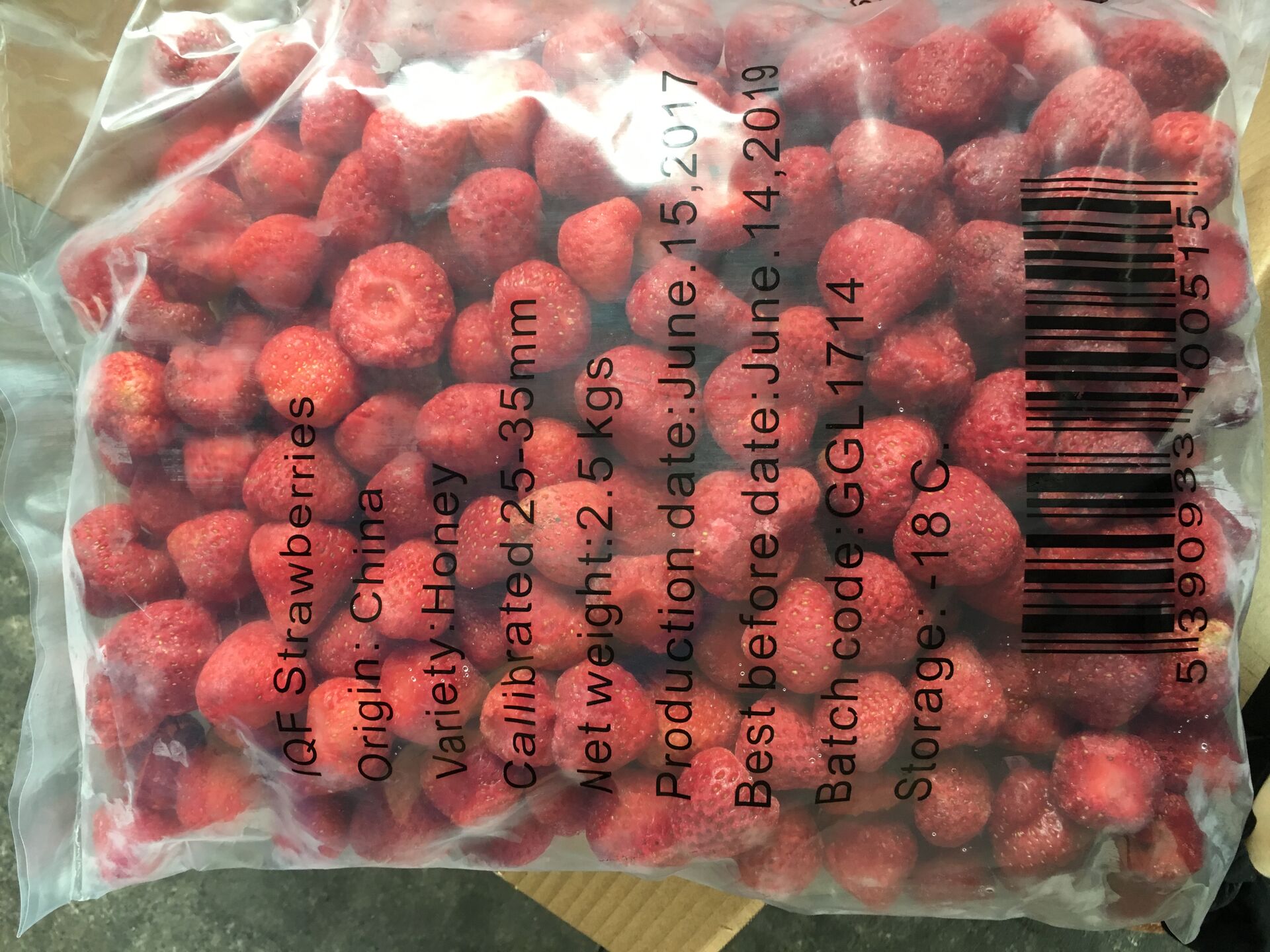 Frozen Strawberry 2.5KG