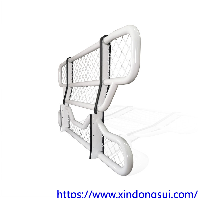 High Performance White Color Powder Coated Steel Front Bumper Bull Bar for Scania R Series