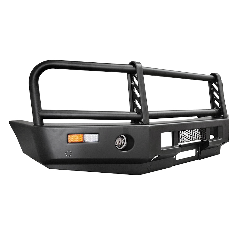 Functional Car Front Bumpers Steel with Headlight Shield and Led Lights for Hiace Ford Jeep