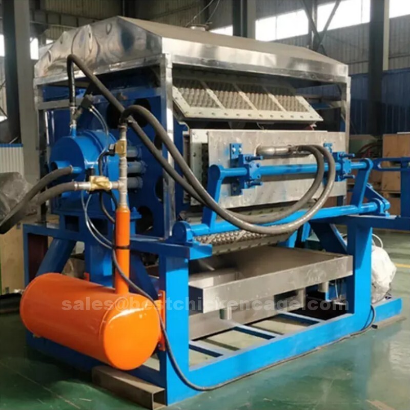 Dimensions and advantages of 4-side paper pulp egg tray making machine four-sided structure to enhance the durability and stability of the trays