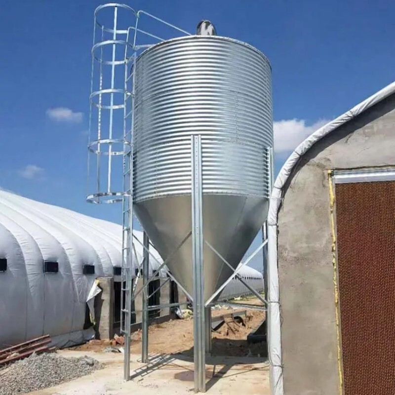 The helpful information of feed bins and conveying feed silos meets the operational needs of farms of varying sizes in chicken farms