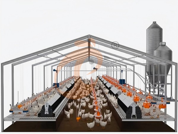 Prefab steel poultry house (3)