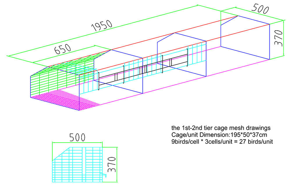 25,272 pullets A3 automatic pullet chicken cage's 
