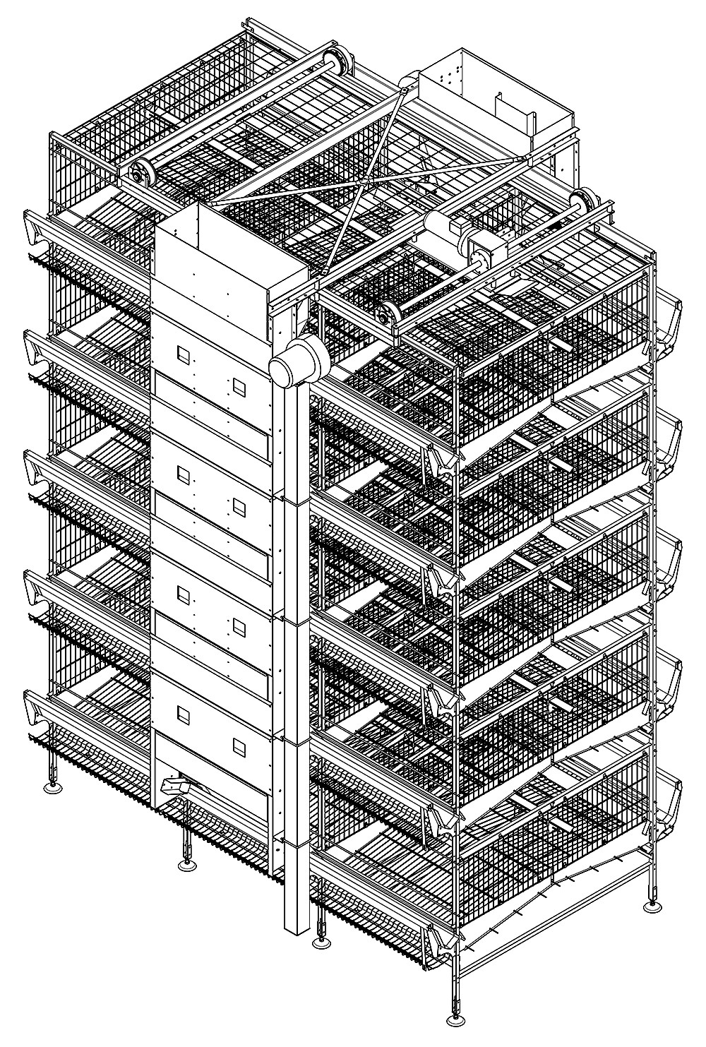 26,000 layers H5 automatic layer chicken cage's ho