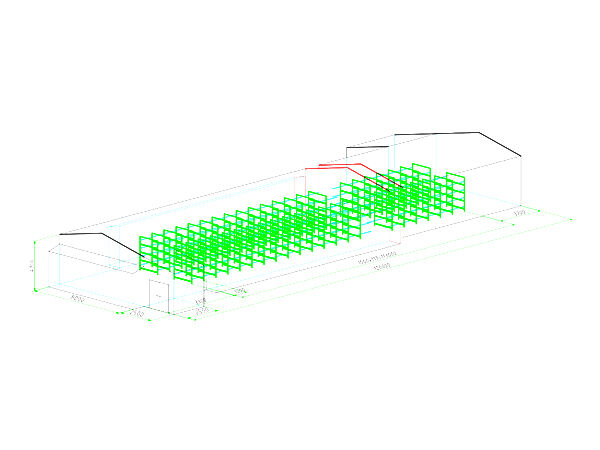 Brooder house, 32,000 brooders/house, H4 automatic brooder chicken cage's house drawing