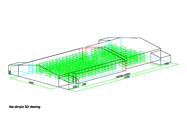 Broiler house, 50,000 broilers/house, H4 automatic broiler chicken cage's house drawing