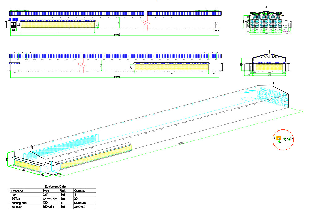 50,706 layers H5 automatic layer chicken cage's ho