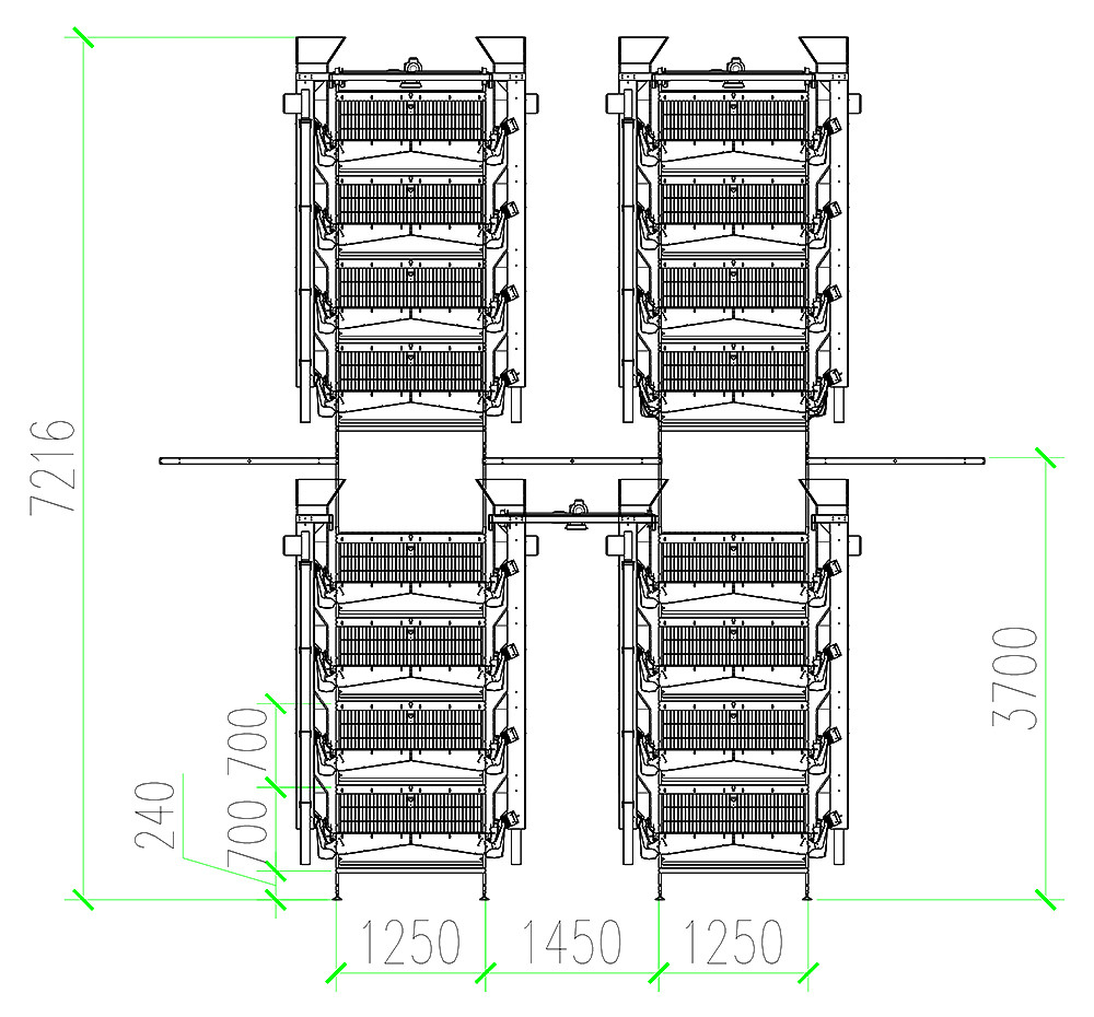 101,520 layers H8 automatic layer chicken cage's h