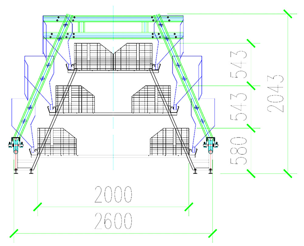 25,272 pullets A3 automatic pullet chicken cage's house drawing3.jpg