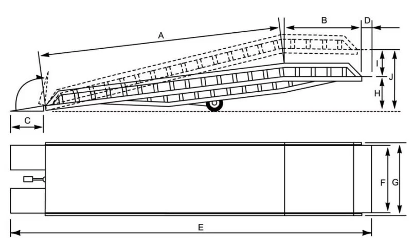 8T Work Yard Ramp , QYDCQ-8