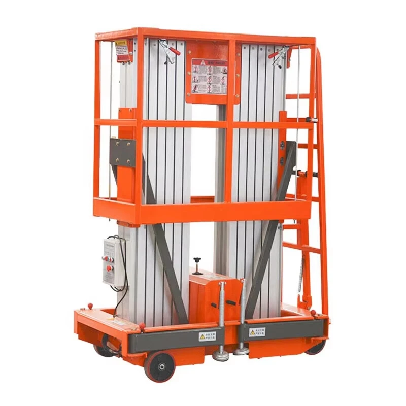 12M Work Double/Triple Mast Aluminum Alloy Lift , QYLH10-250-2