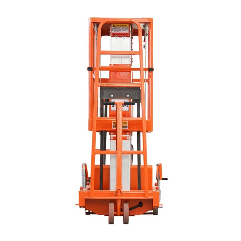 12M Work Double/Triple Mast Aluminum Alloy Lift , QYLH10-250-2
