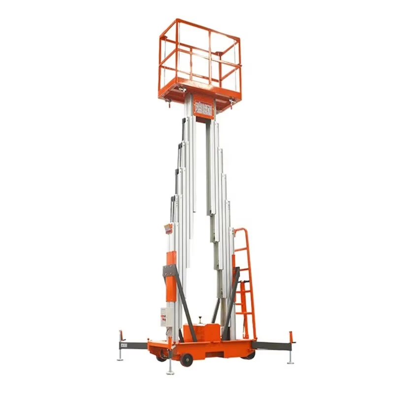12M Work Double/Triple Mast Aluminum Alloy Lift , QYLH10-250-2