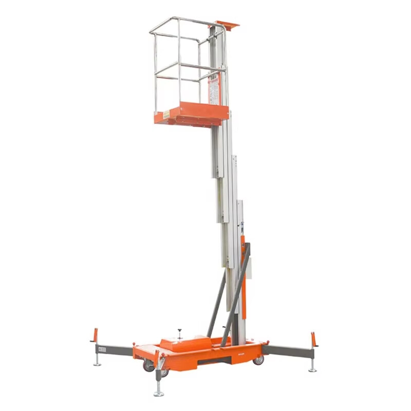 6M Work Single Mast Aluminum Alloy Lift , QYLH4-150-1