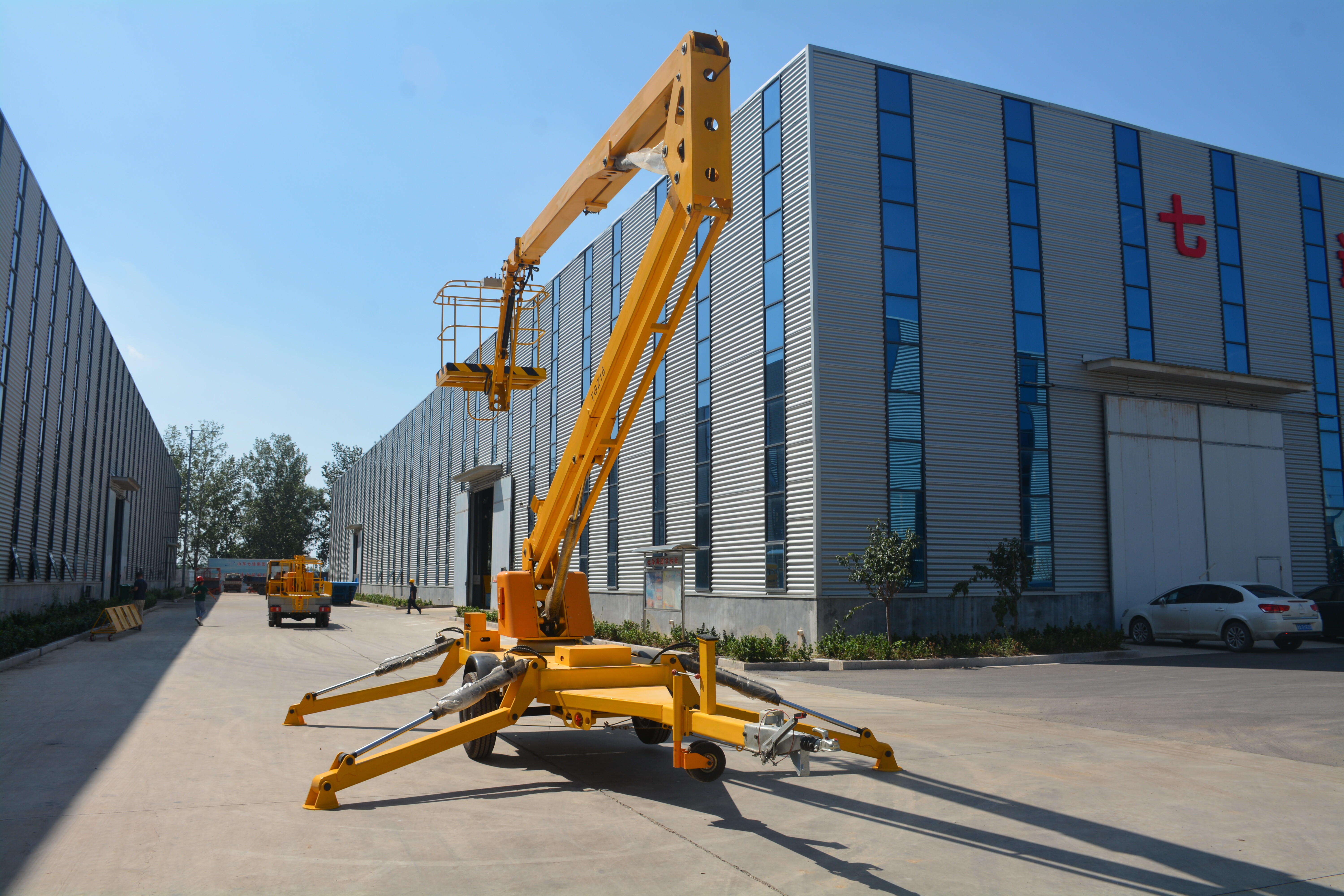 22M Work Towable Boom Lift , QYTGZ20