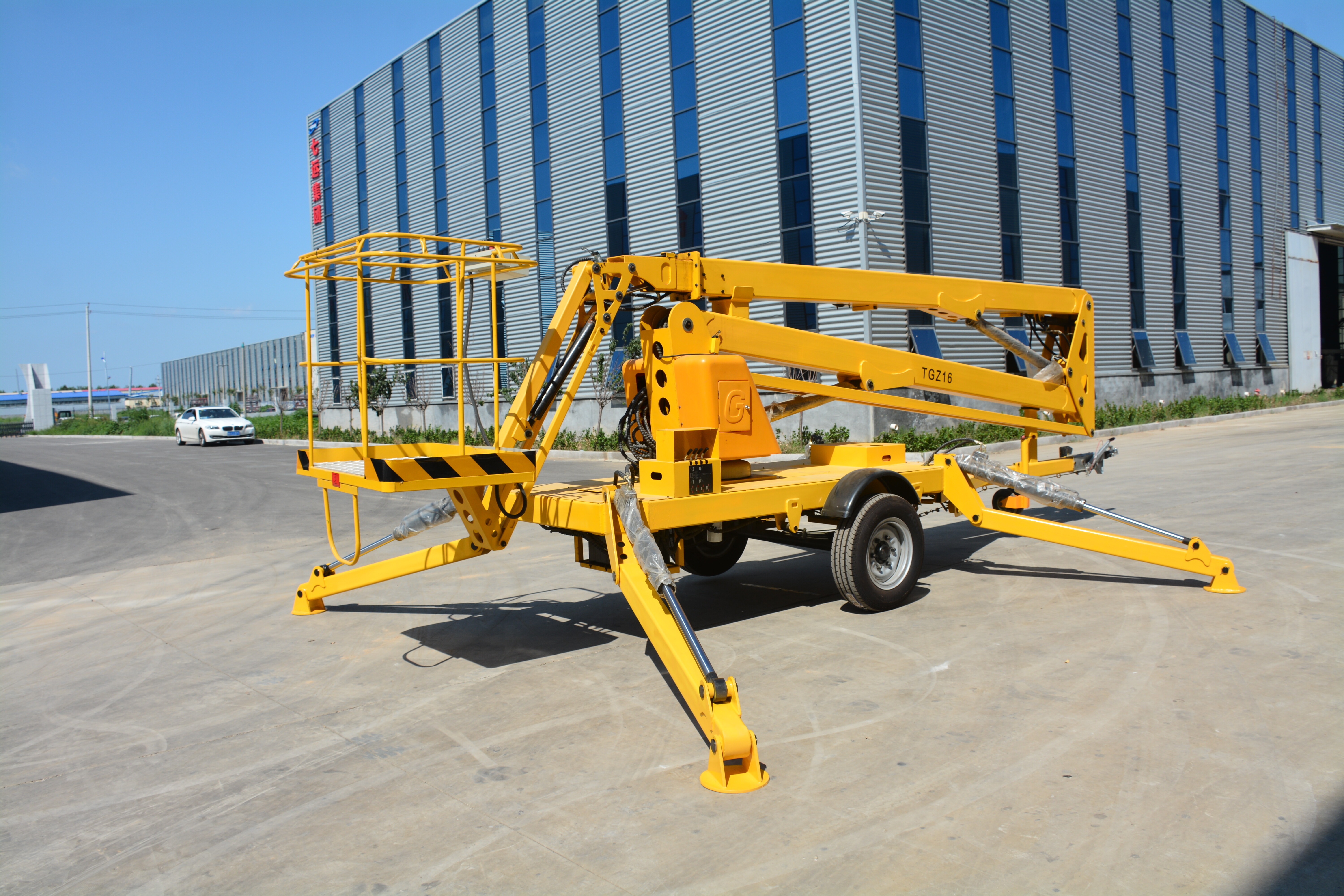 12M Work Towable Boom Lift , QYTGZ10