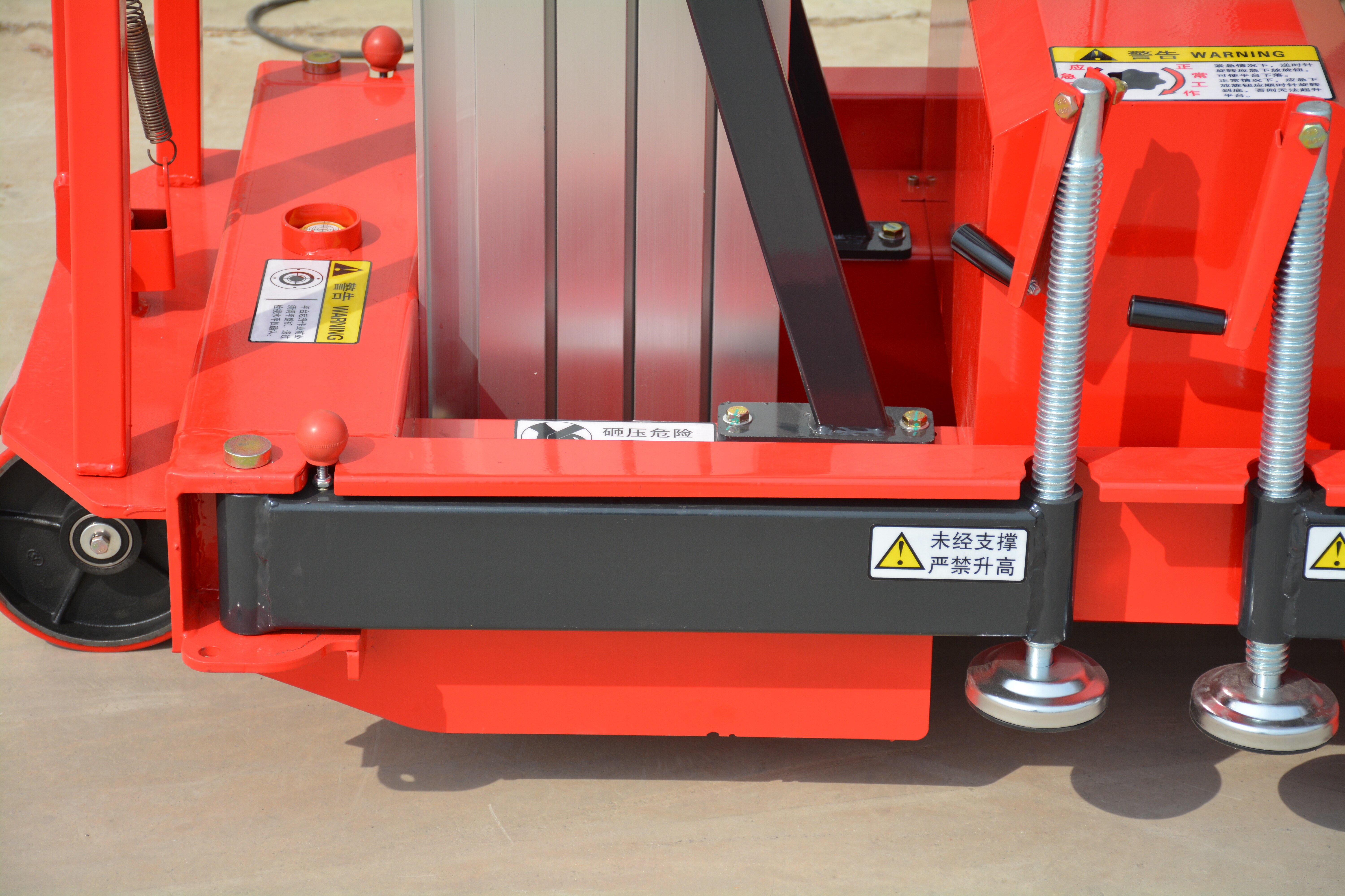 8M Work Double/Triple Mast Aluminum Alloy Lift , QYLH6-300-2