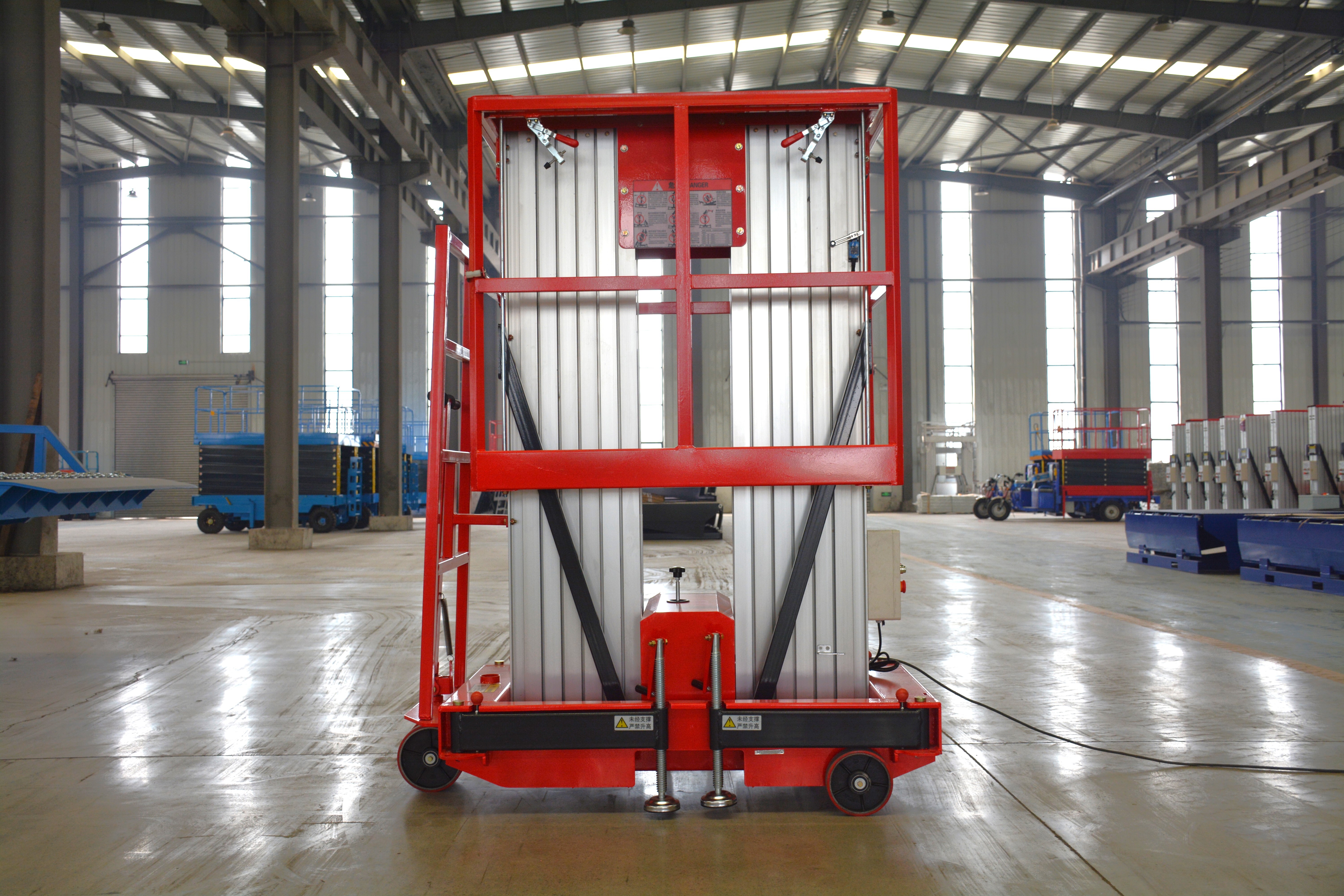 10M Work Double/Triple Mast Aluminum Alloy Lift , QYLH8-300-2
