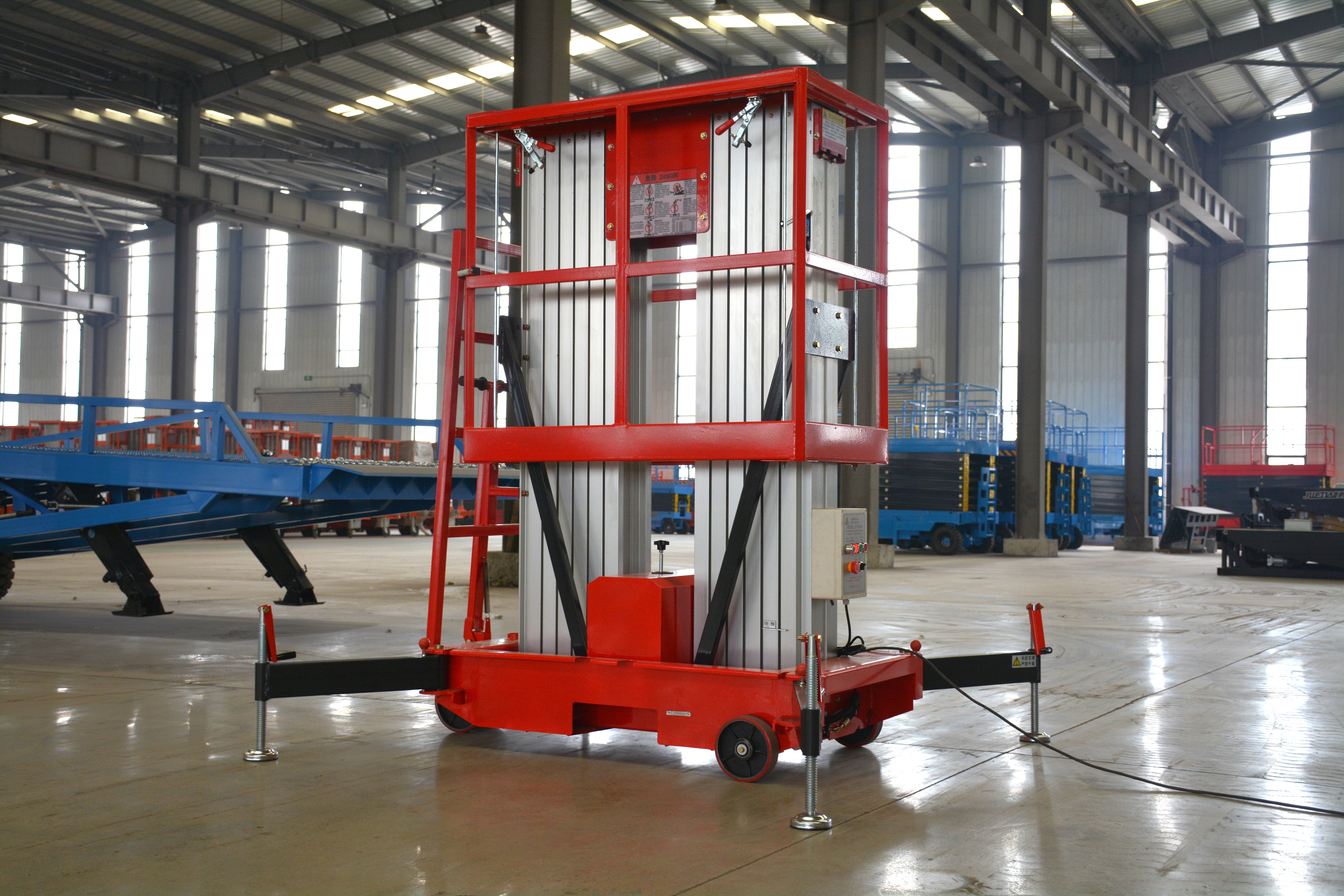10M Work Double/Triple Mast Aluminum Alloy Lift , QYLH8-300-2