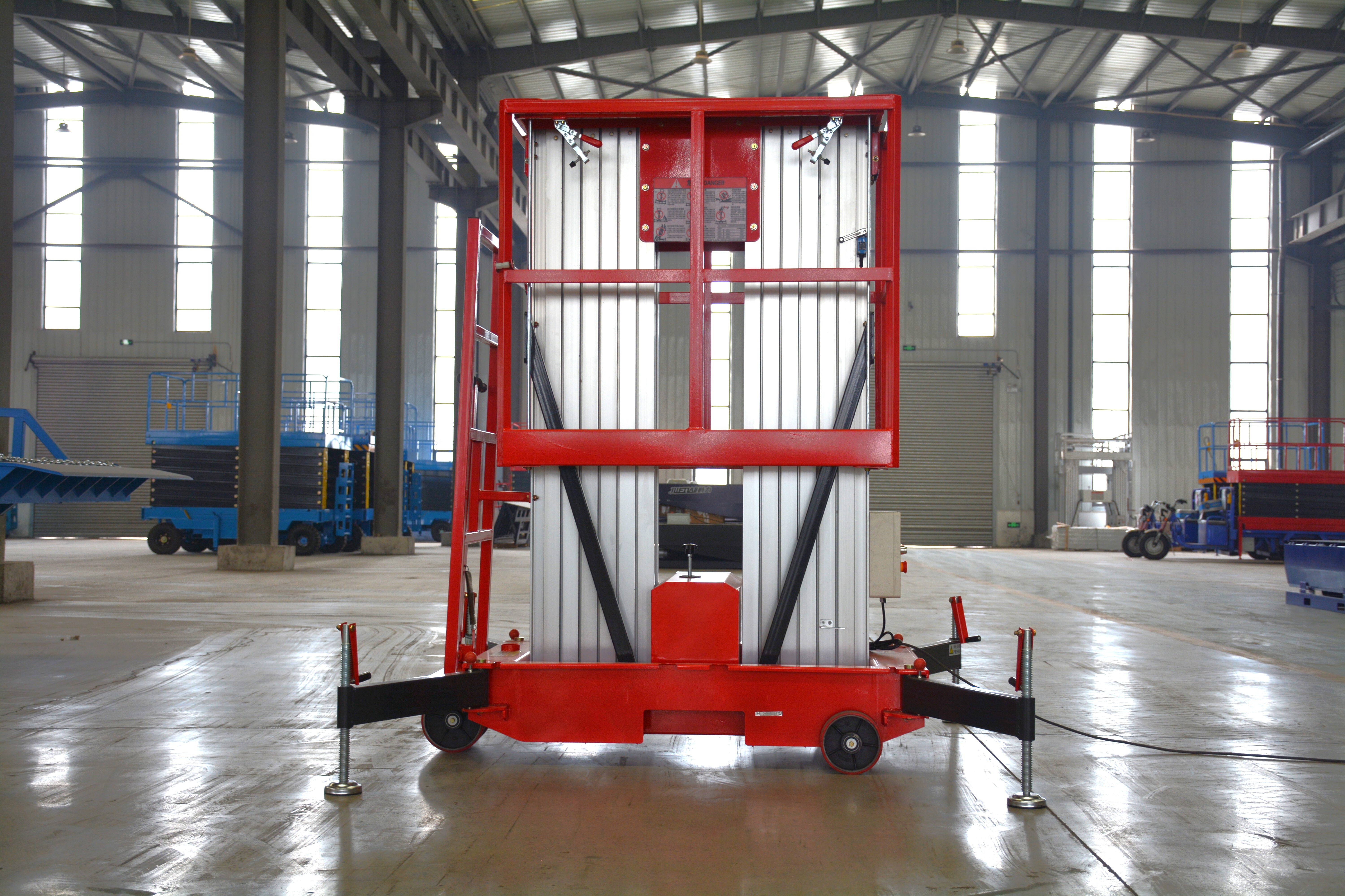 10M Work Double/Triple Mast Aluminum Alloy Lift , QYLH8-300-2