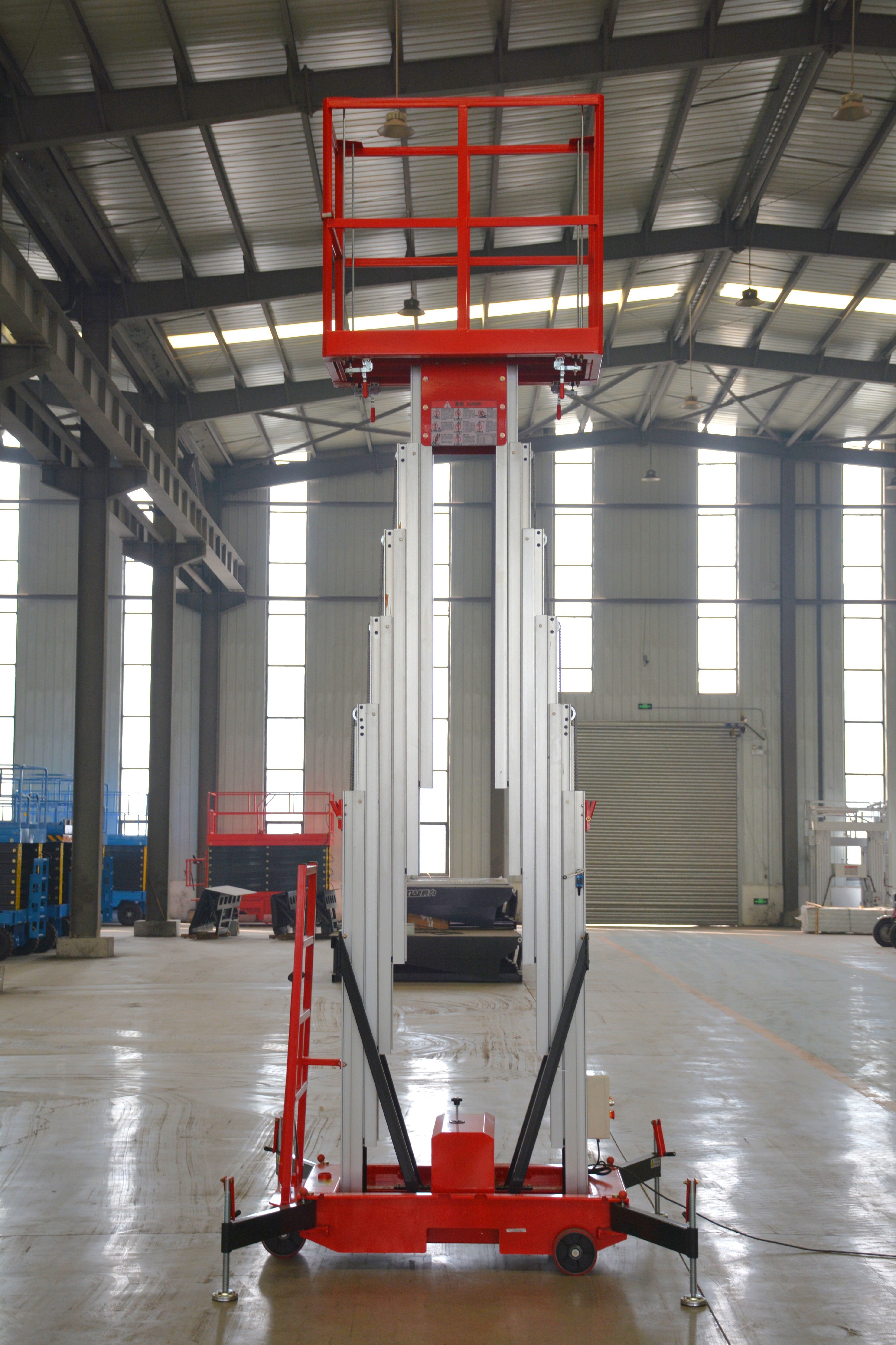 10M Work Double/Triple Mast Aluminum Alloy Lift , QYLH8-300-2