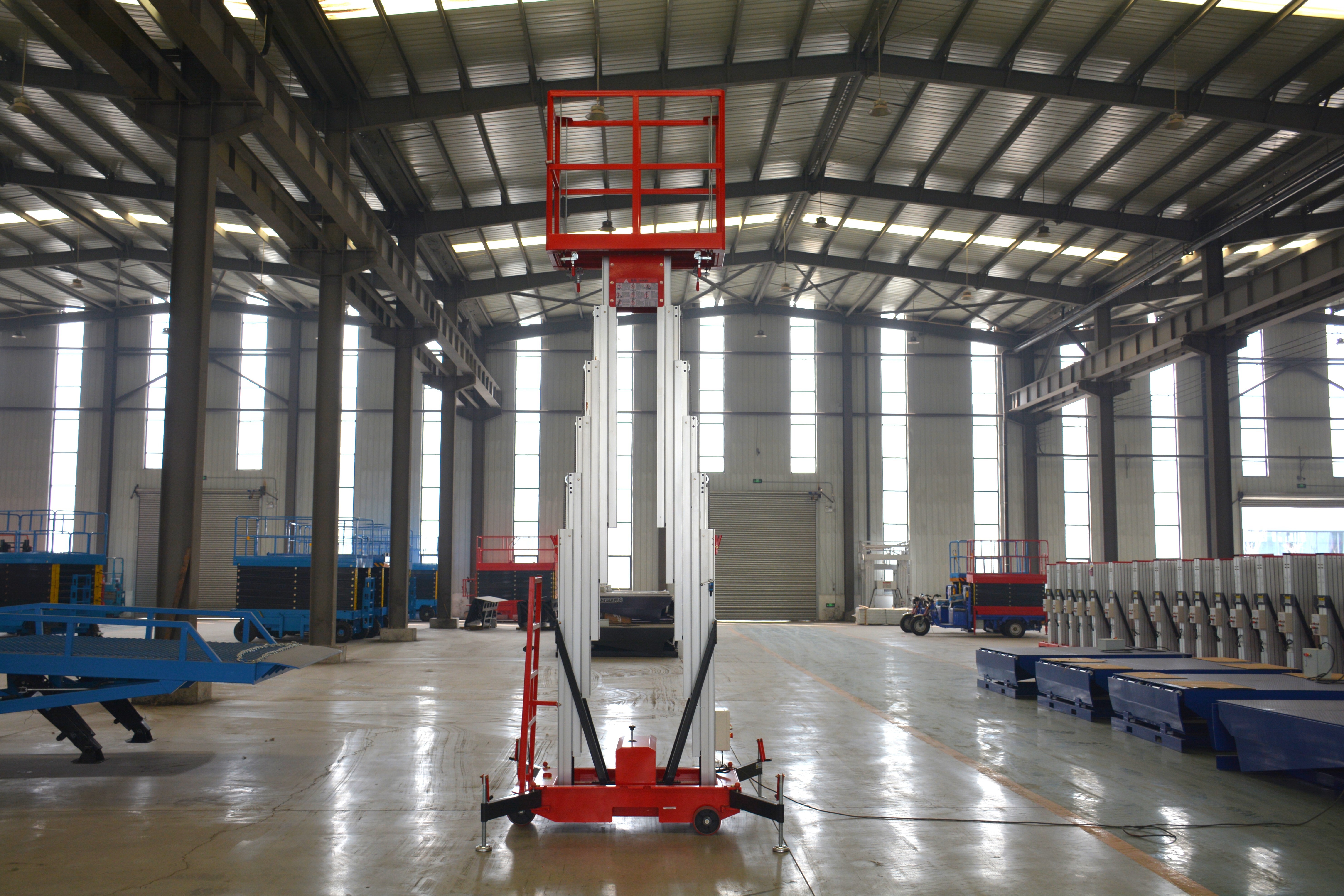 10M Work Double/Triple Mast Aluminum Alloy Lift , QYLH8-300-2