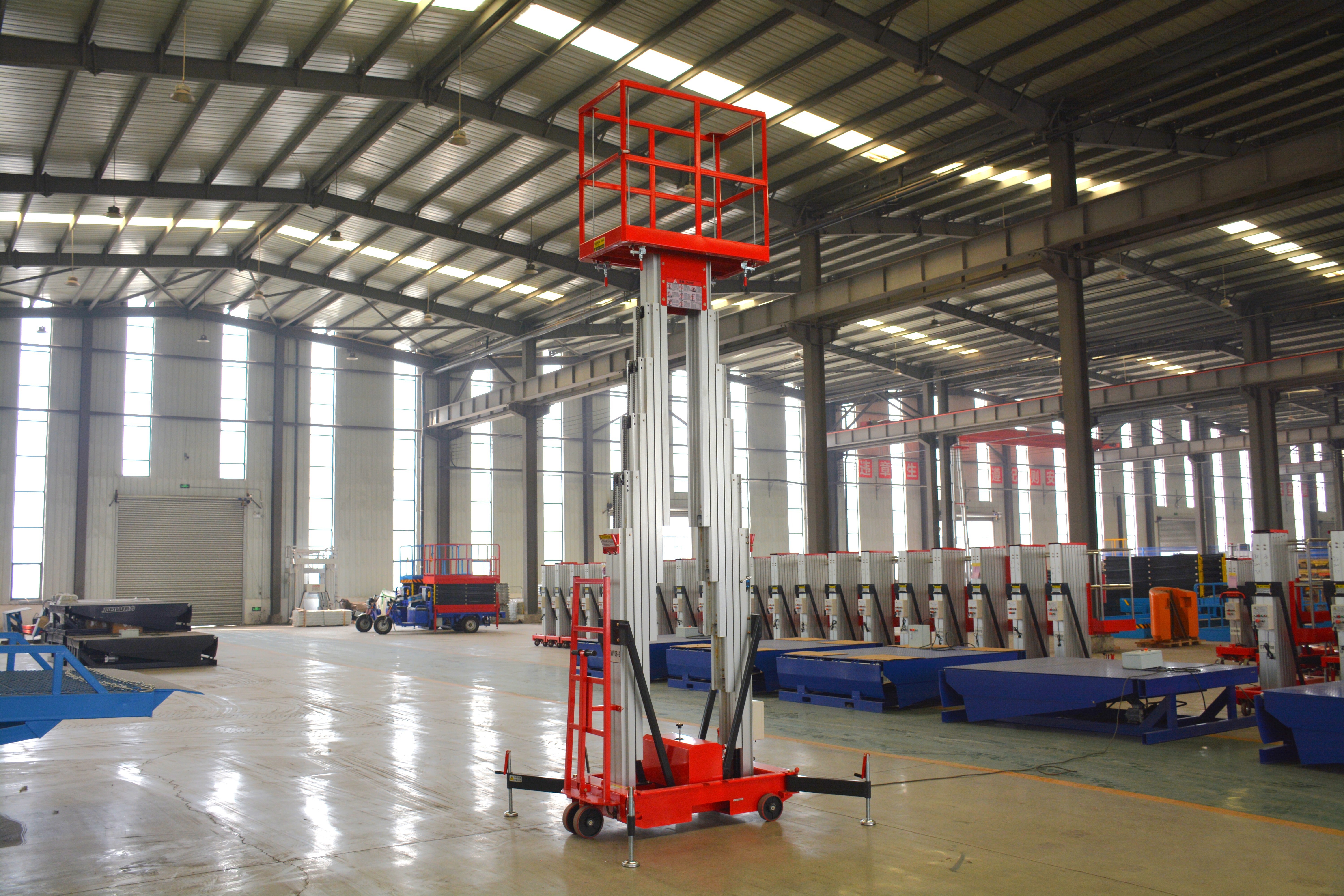 10M Work Double/Triple Mast Aluminum Alloy Lift , QYLH8-300-2