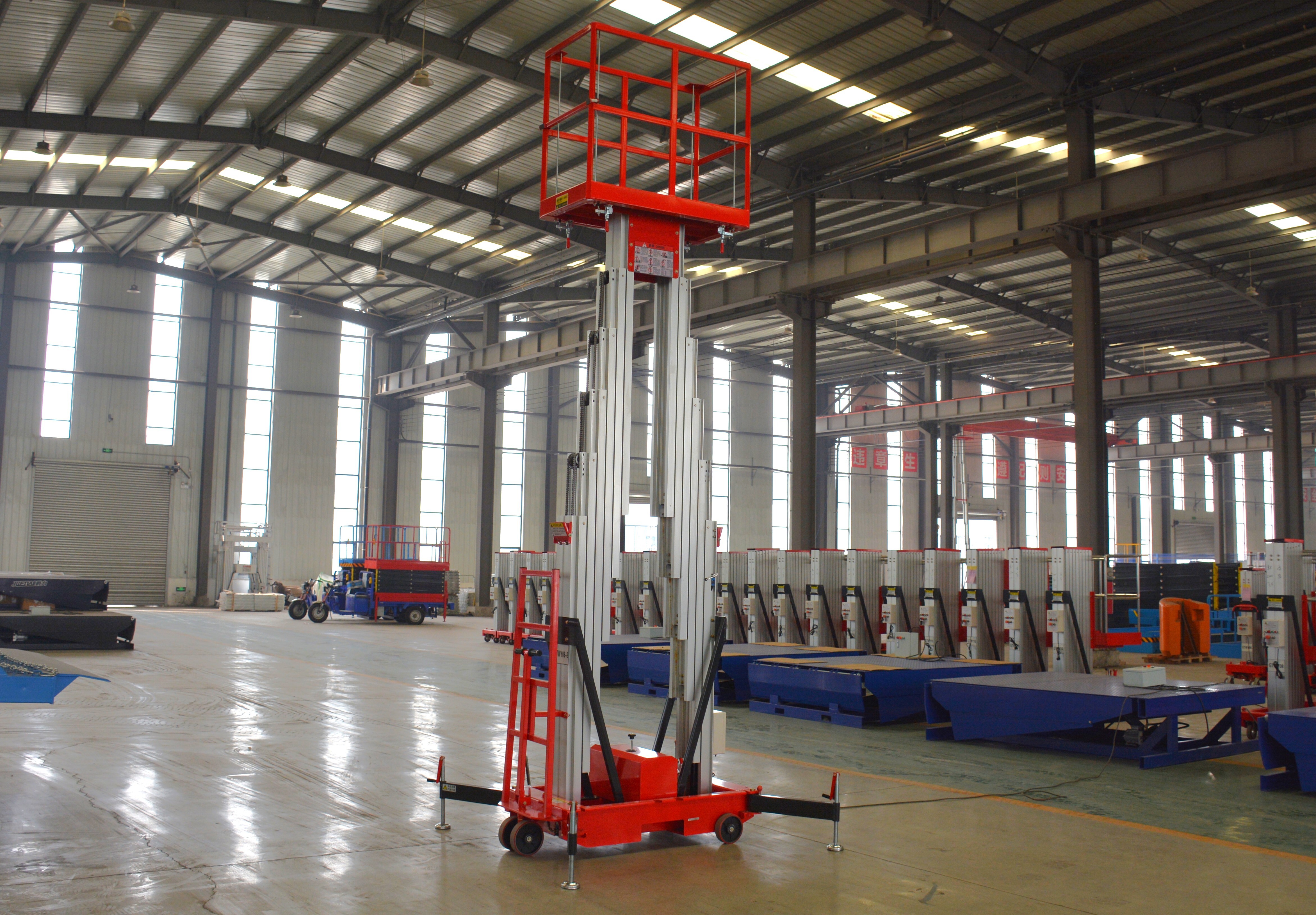 10M Work Double/Triple Mast Aluminum Alloy Lift , QYLH8-300-2