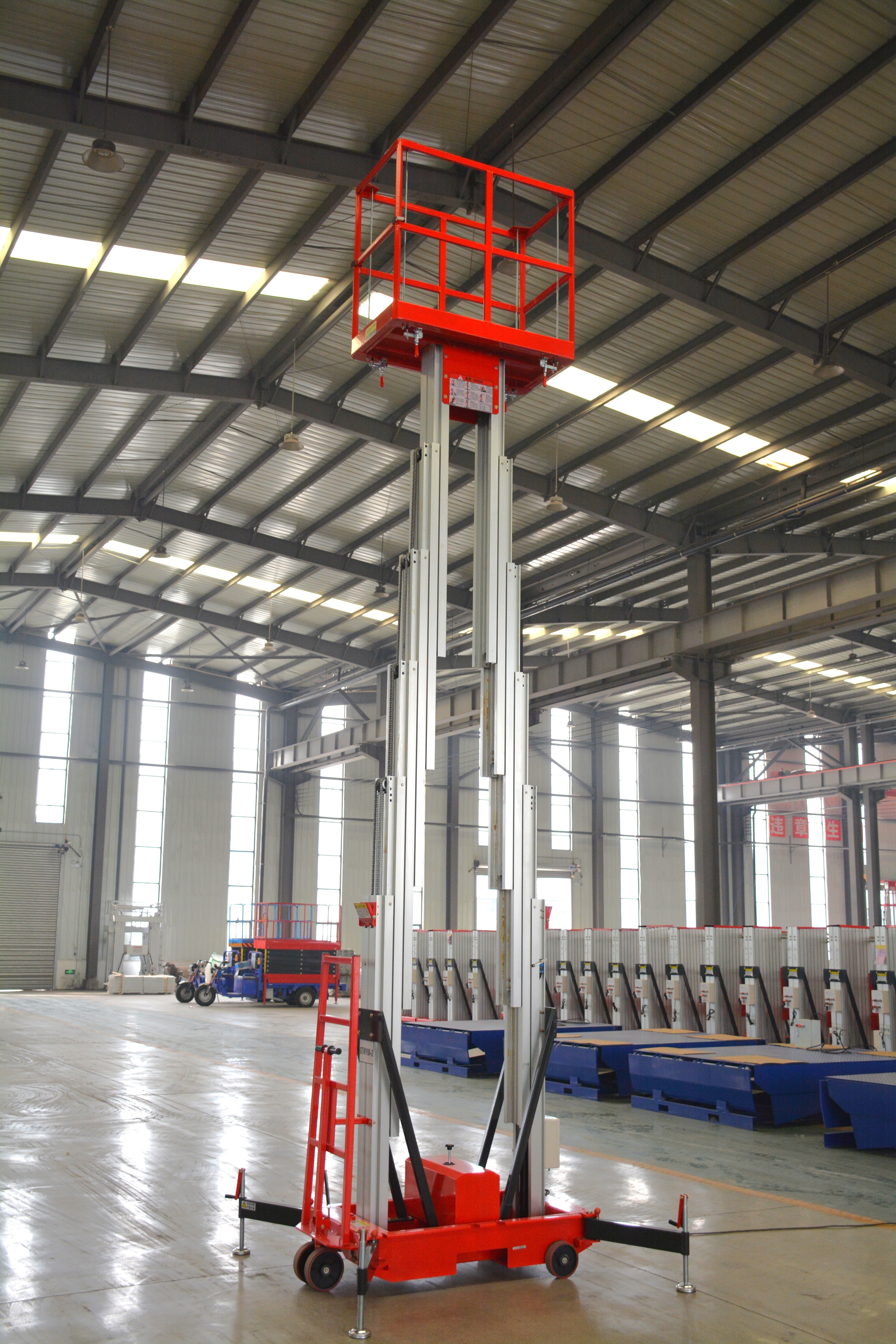 10M Work Double/Triple Mast Aluminum Alloy Lift , QYLH8-300-2