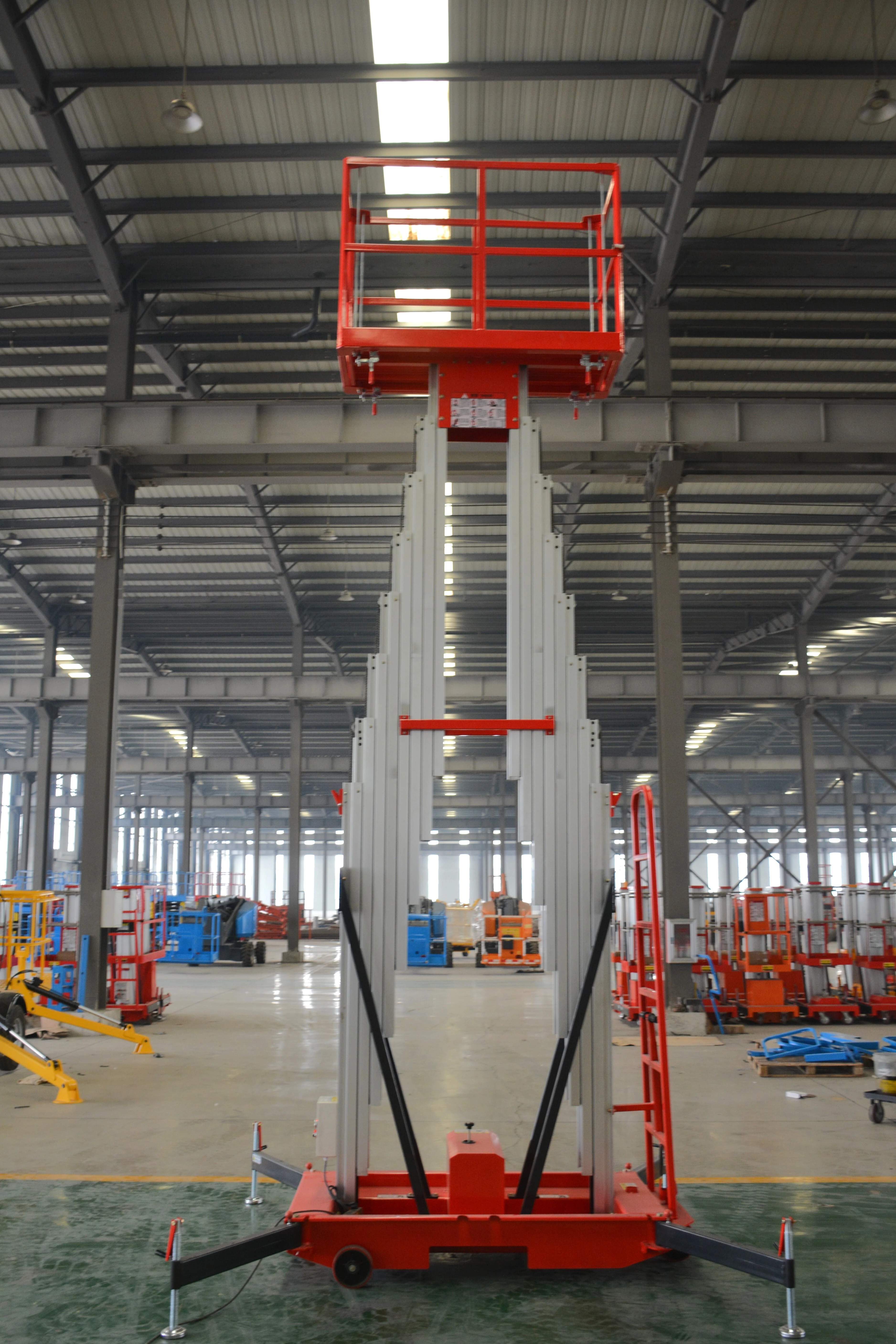 16M Work Double/Triple Mast Aluminum Alloy Lift , QYLH14-150-2