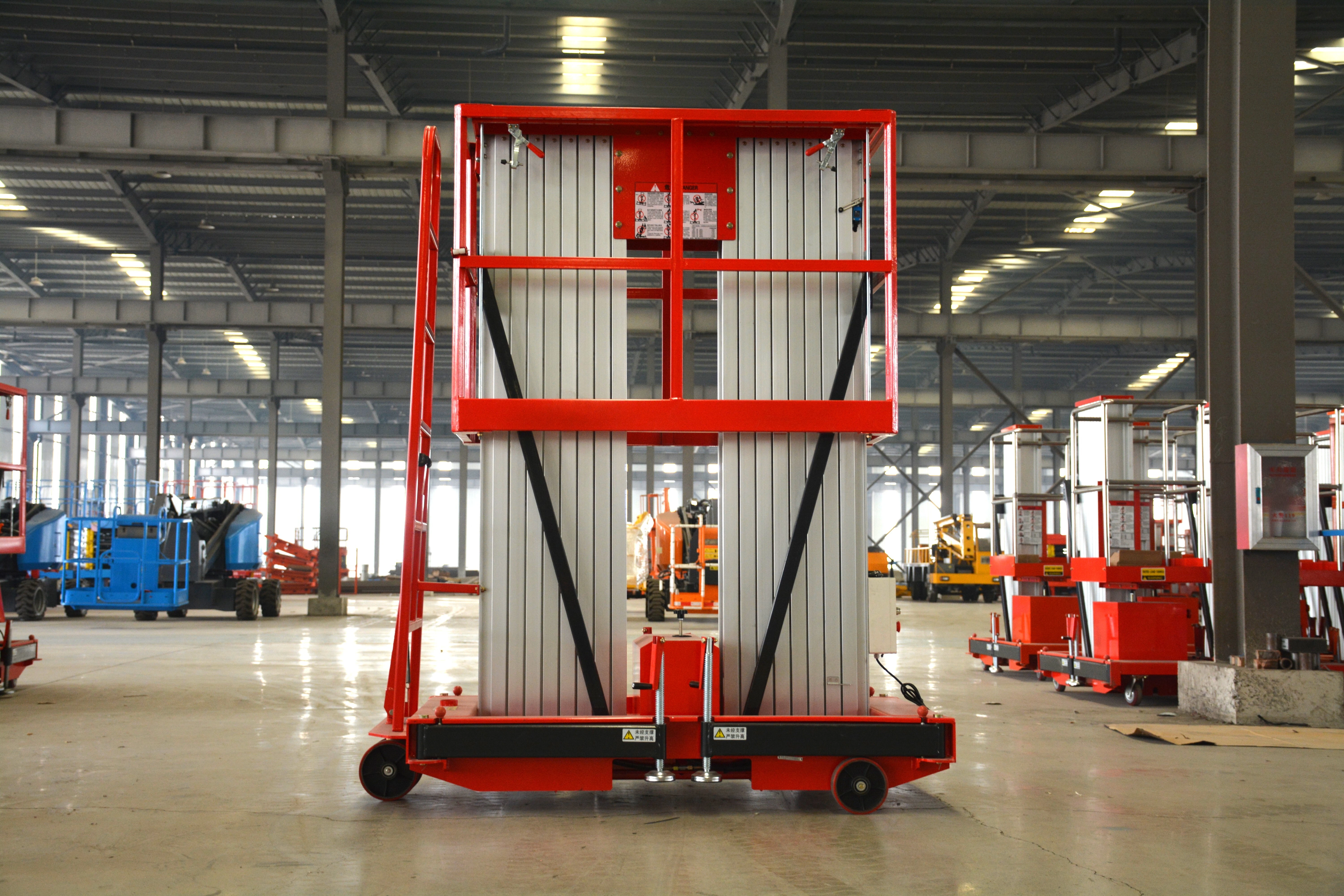 16M Work Double/Triple Mast Aluminum Alloy Lift , QYLH14-150-2