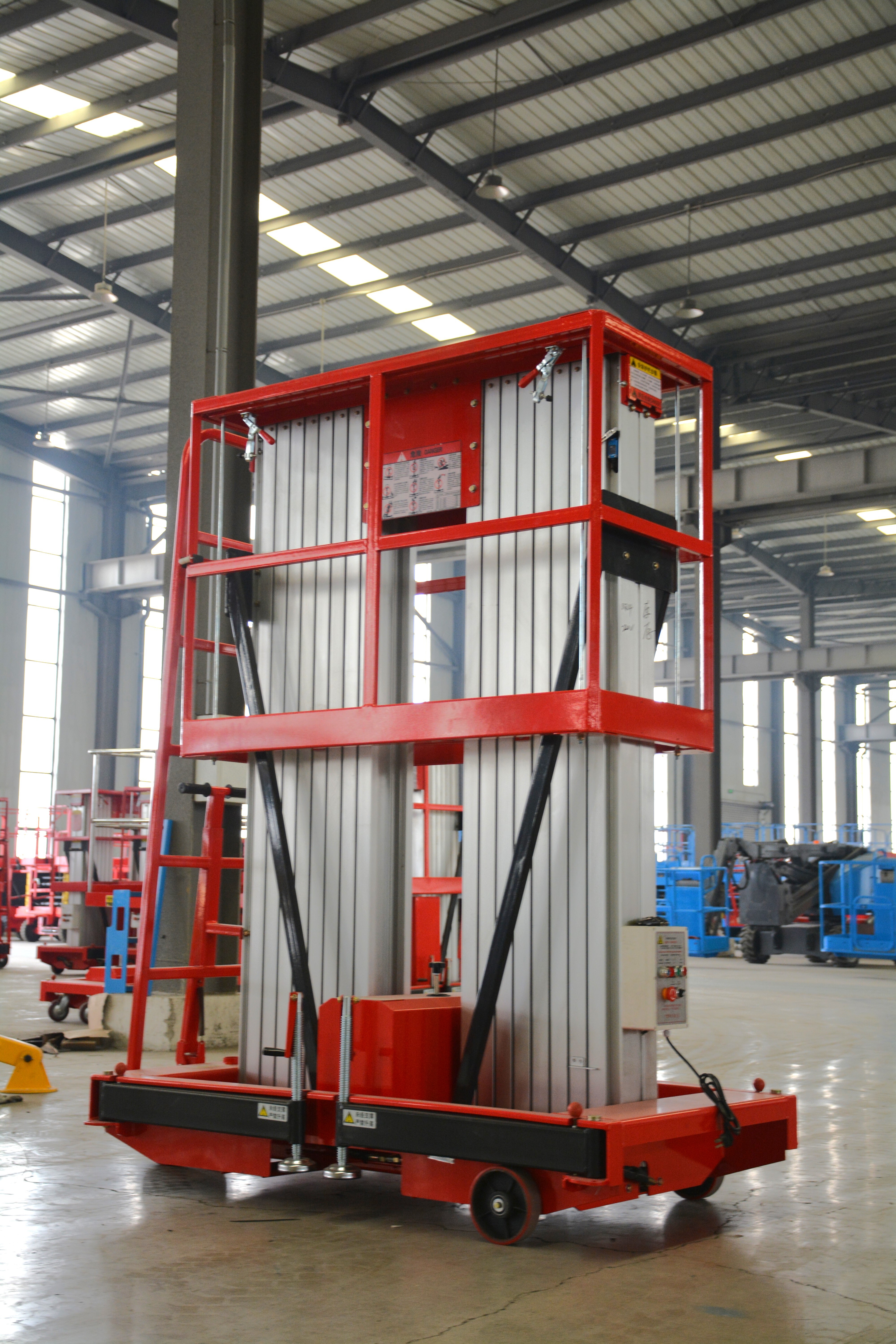 16M Work Double/Triple Mast Aluminum Alloy Lift , QYLH14-150-2