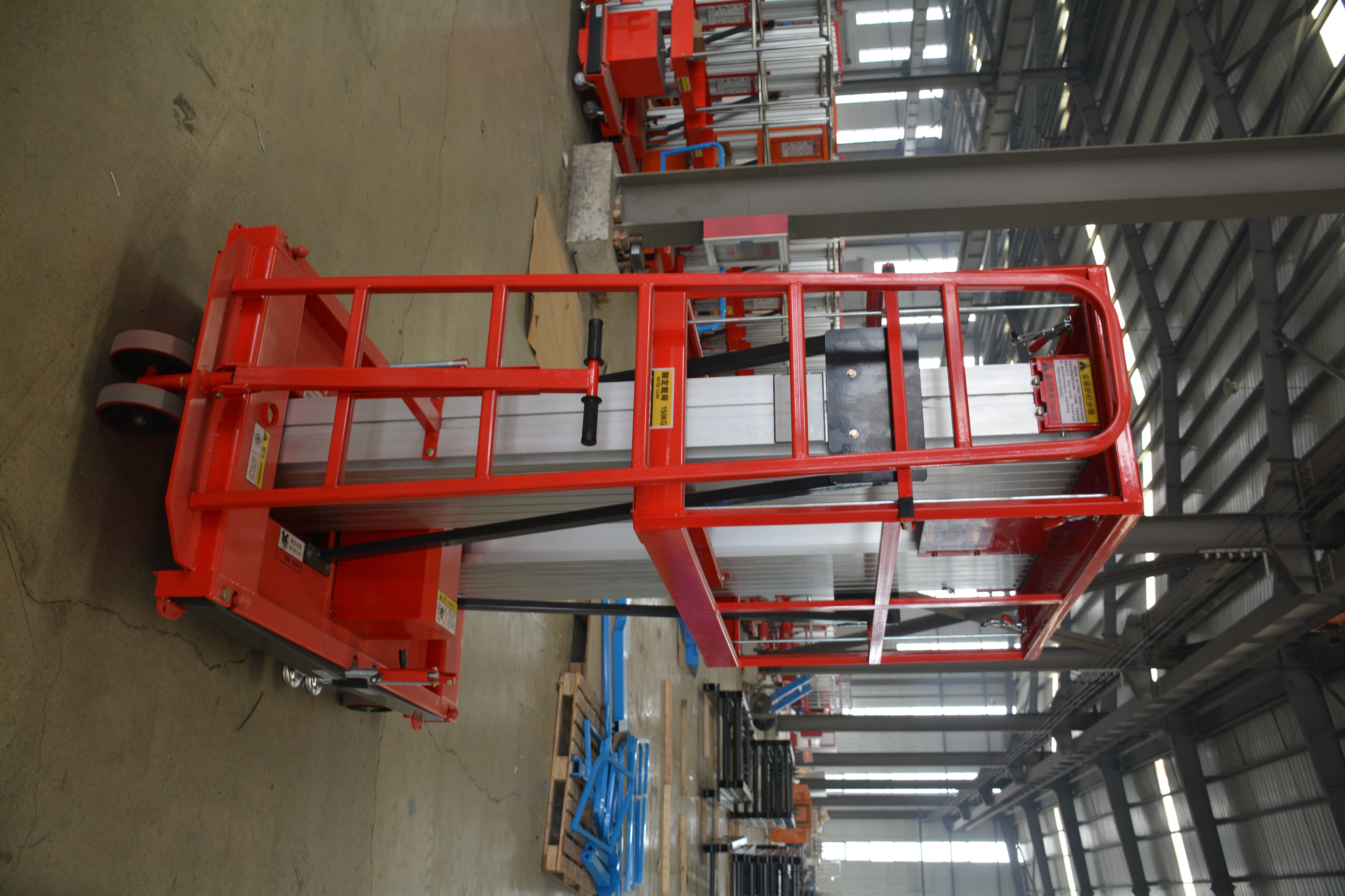 16M Work Double/Triple Mast Aluminum Alloy Lift , QYLH14-150-2