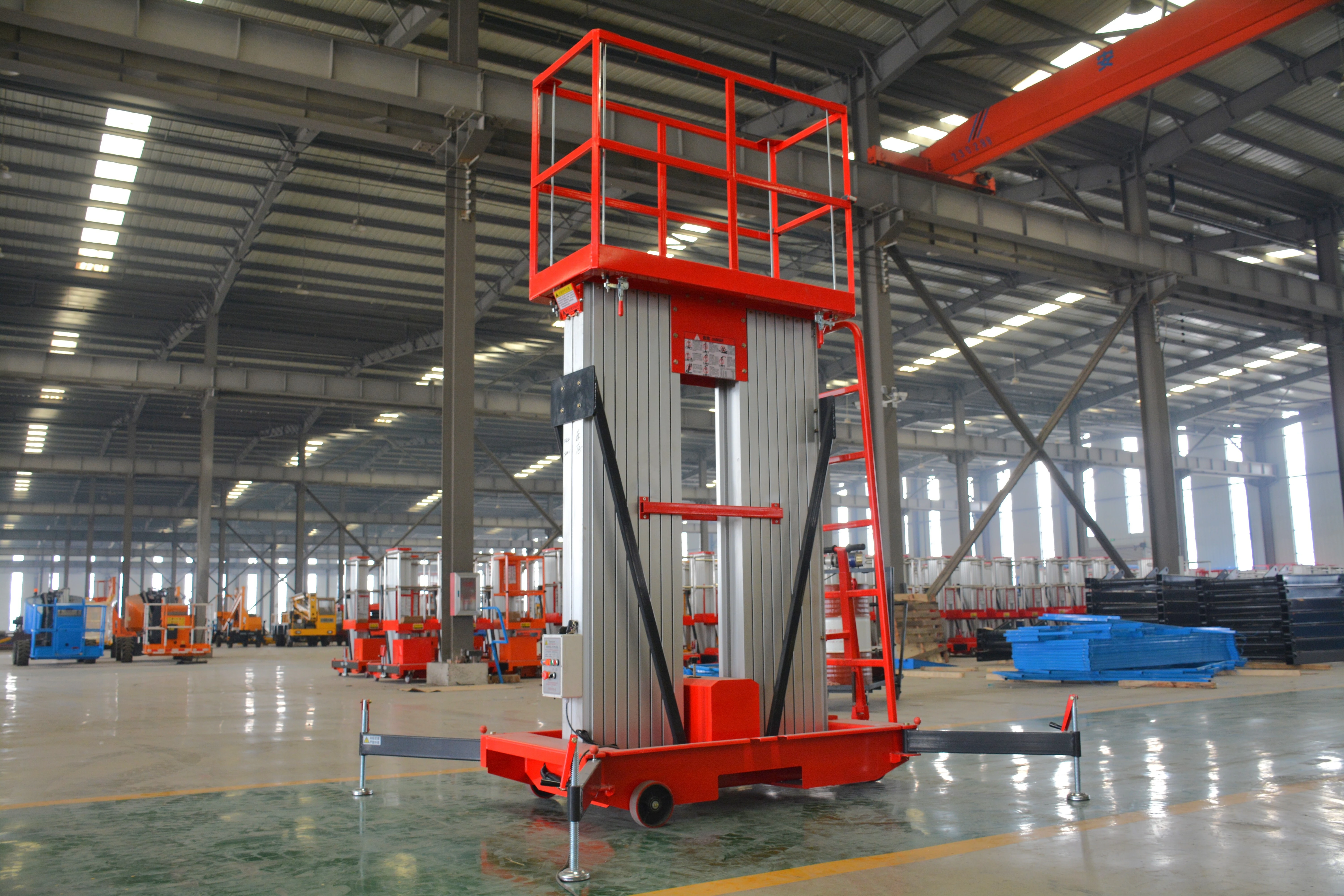 16M Work Double/Triple Mast Aluminum Alloy Lift , QYLH14-150-2