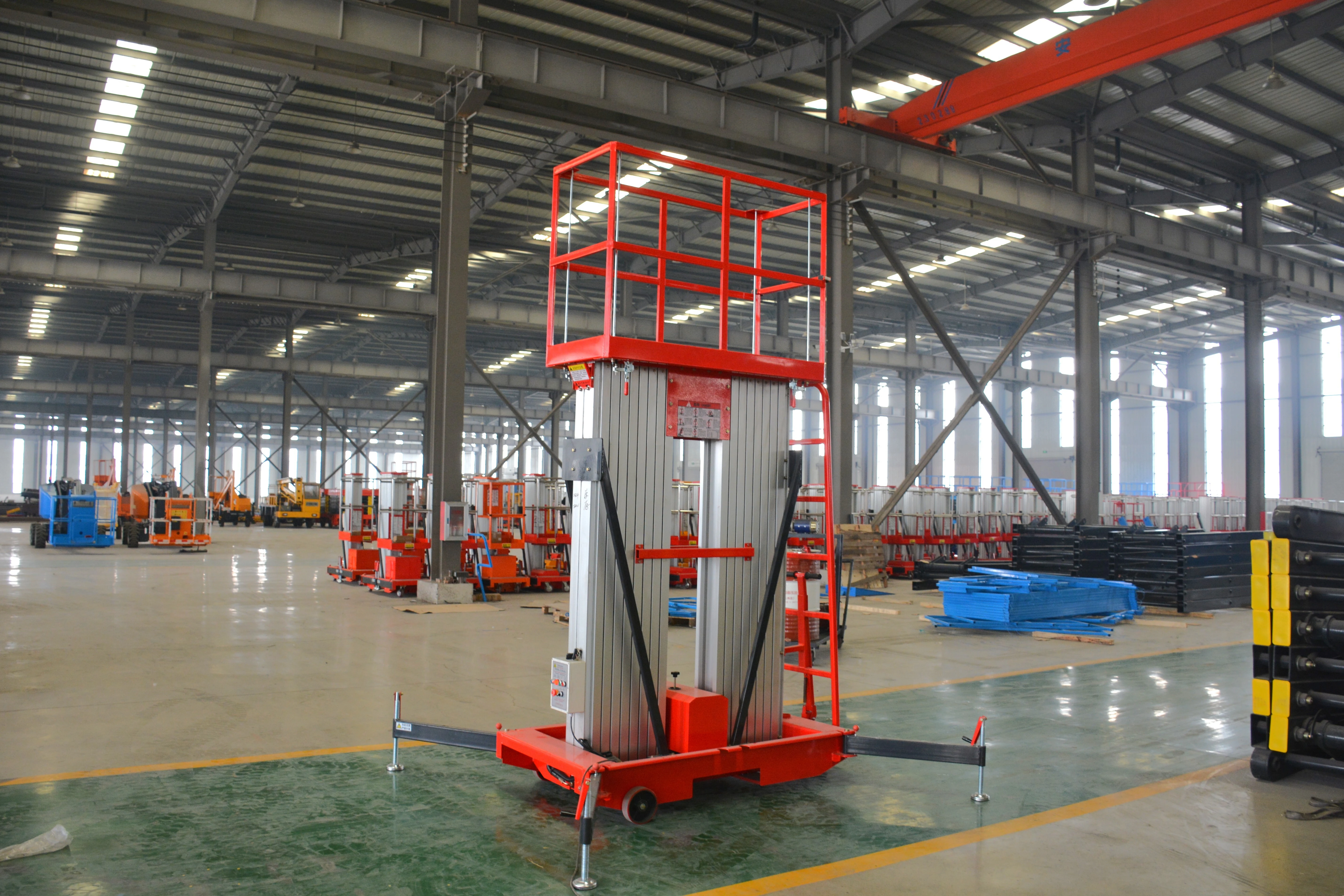 16M Work Double/Triple Mast Aluminum Alloy Lift , QYLH14-150-2