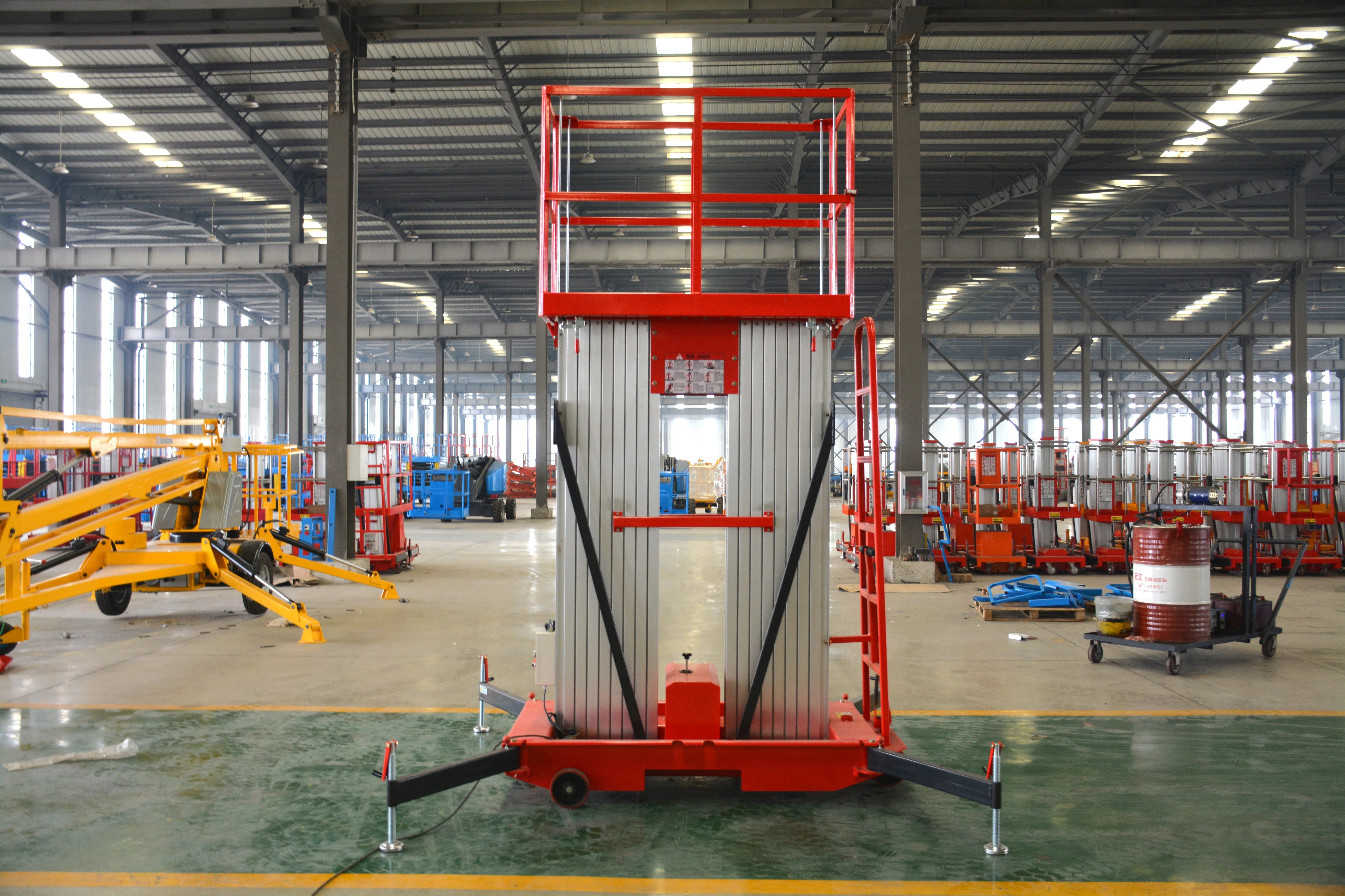 16M Work Double/Triple Mast Aluminum Alloy Lift , QYLH14-150-2