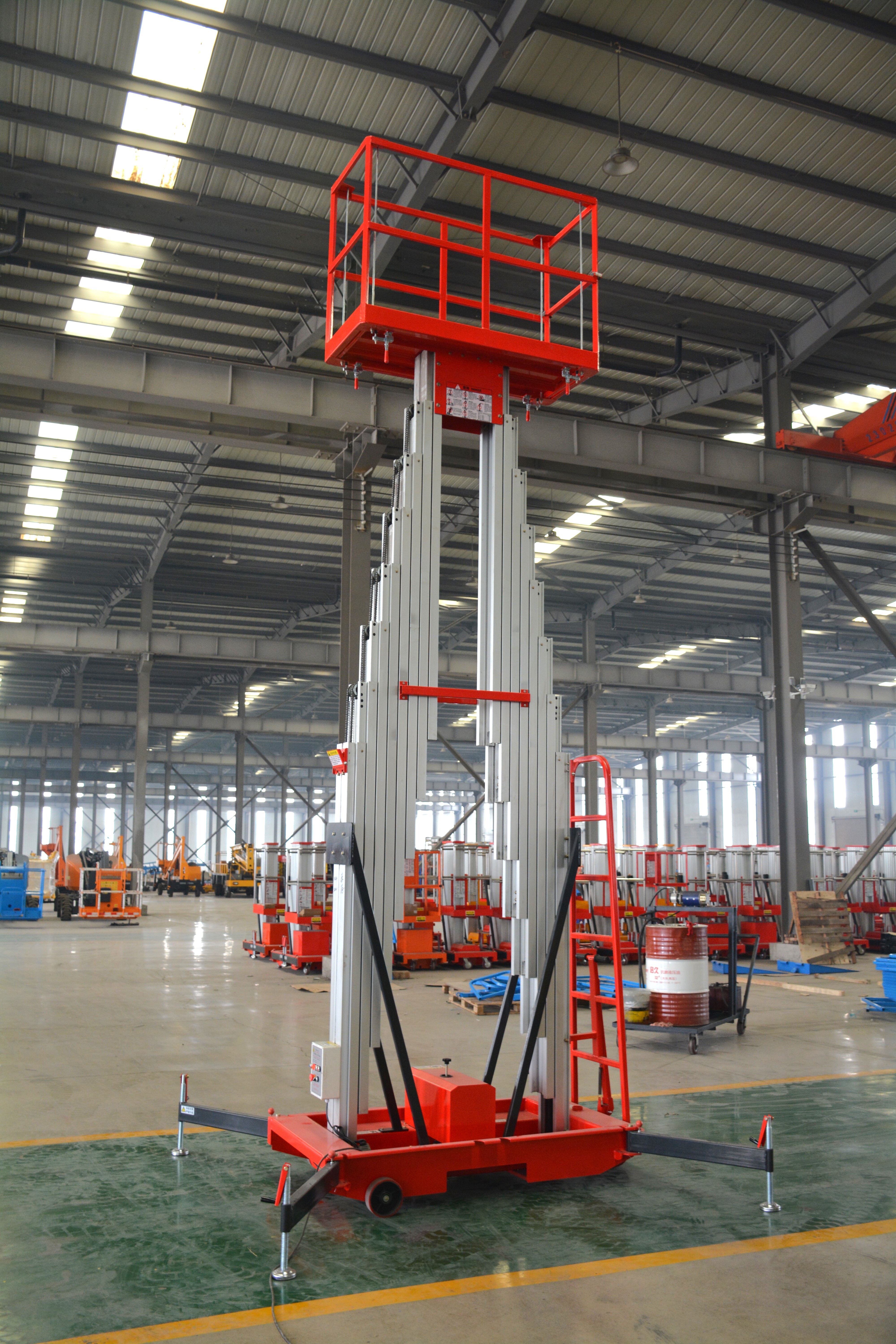 16M Work Double/Triple Mast Aluminum Alloy Lift , QYLH14-150-2